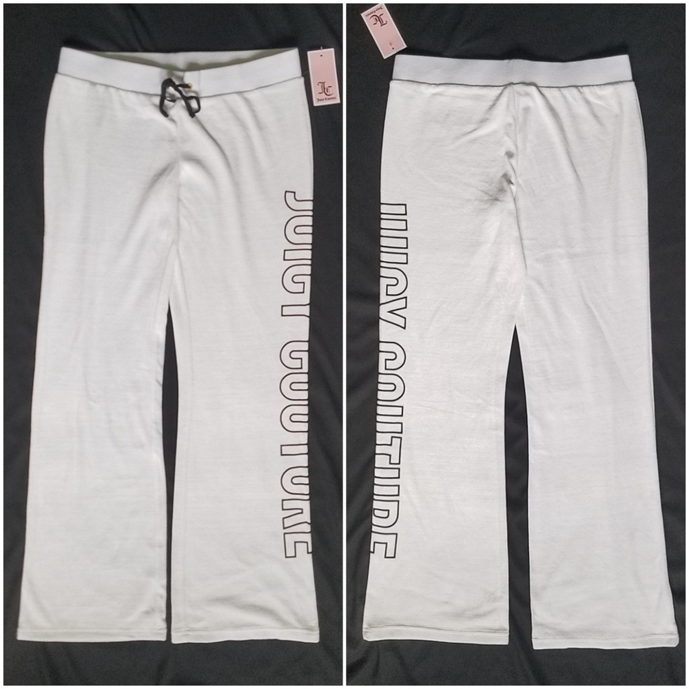 NWT Juicy Couture White Del Ray Lounge Pants - Picture 7 of 8